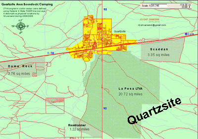 Quartzsite Map
