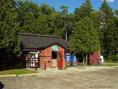 Convenience store and lecture hall at Orford, Quebec