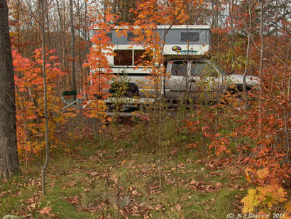 Fall campsite, Orford Park, Quebec