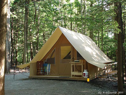 SEPAQ Huttopia camping, Orford, Quebec