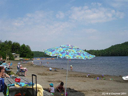 Mount Orford Park beach, Lake Stukely, Quebec