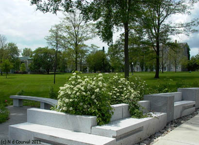 Middlebury College garden istallation